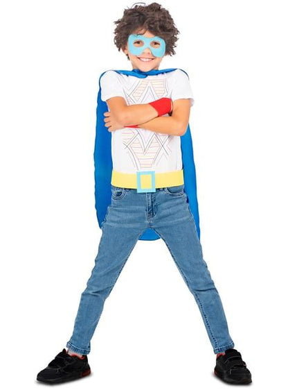 Set de Superhéroe azul para niños - My Other Me | Funidelia