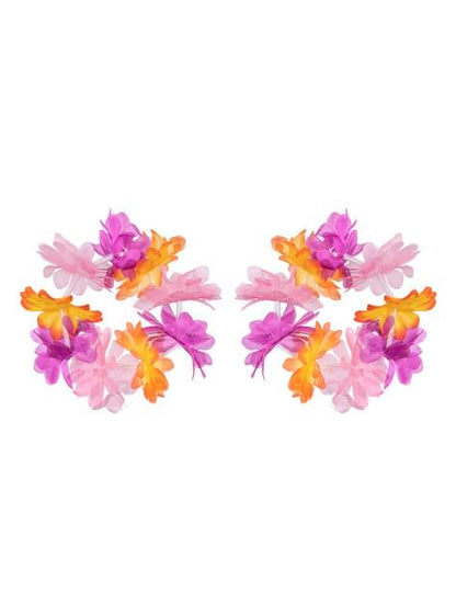 Set Hawaiano tonos fucsias para mujer - Boland | Funidelia