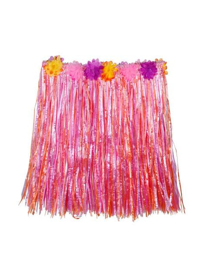 Set Hawaiano tonos fucsias para mujer - Boland | Funidelia