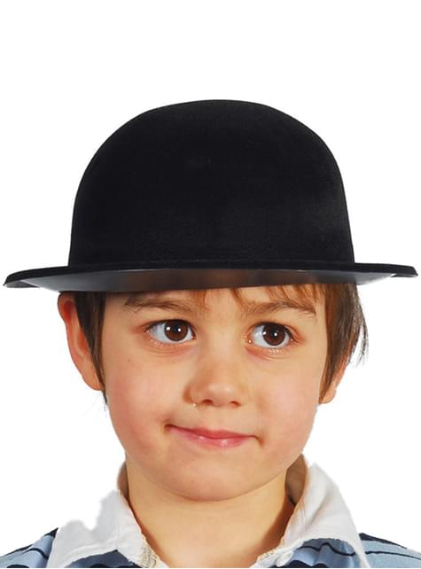Sombrero bombín negro infantil