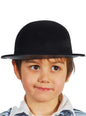 Sombrero bombín negro infantil