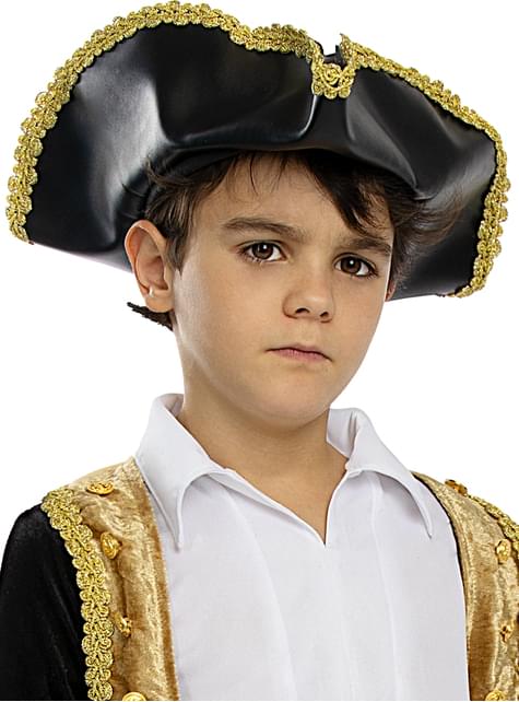 Sombrero colonial negro para niños - Funiglobal | Funidelia