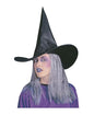 Sombrero de bruja con pelo gris