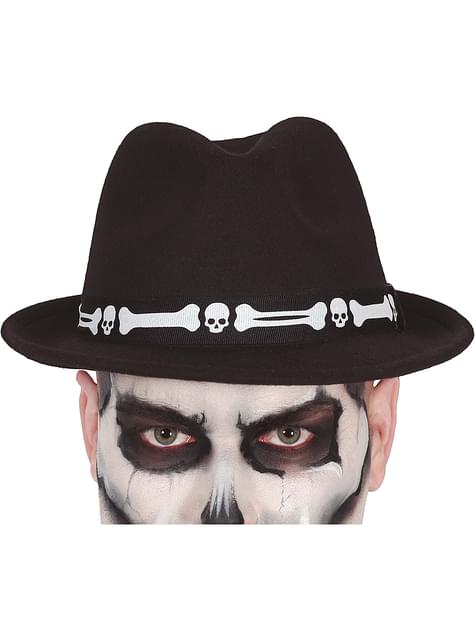 Sombrero de esqueleto para hombre
