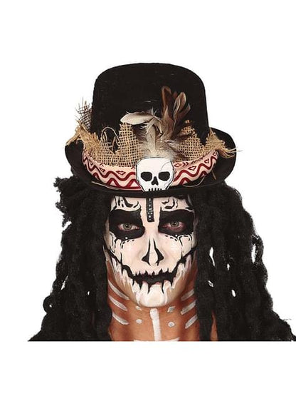 Sombrero de esqueleto vudú - Guirca | Funidelia