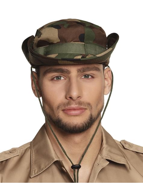Sombrero de explorador militar para adulto