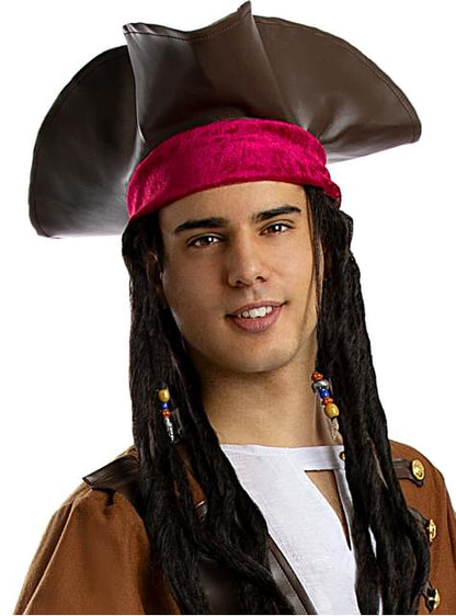 Sombrero de pirata marrón - Funiglobal | Funidelia