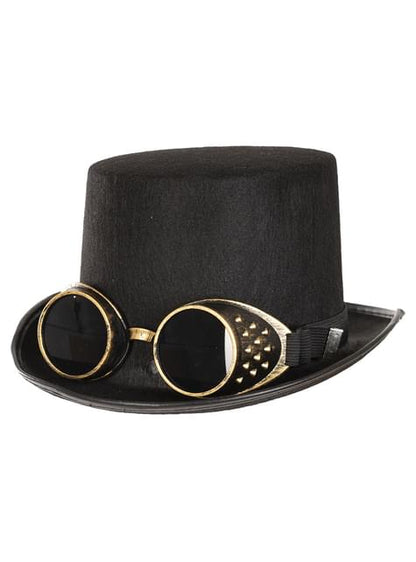 Sombrero de Steampunk con gafas para adulto - Funiglobal | Funidelia