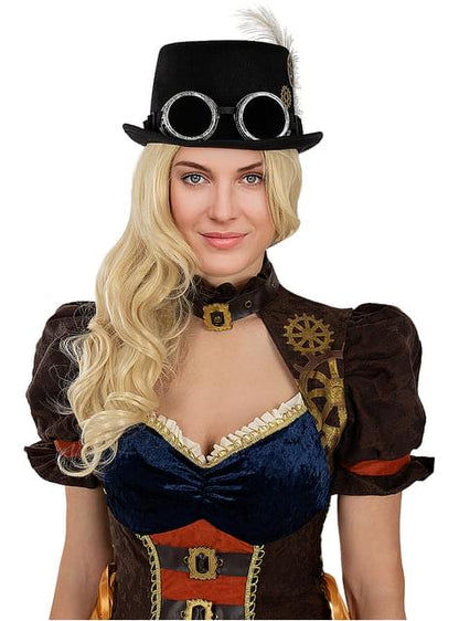 Sombrero de Steampunk con gafas - Funiglobal | Funidelia