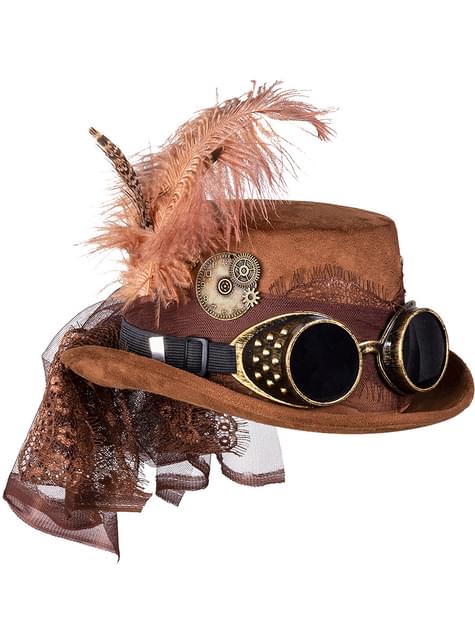 Sombrero de steampunk con velo para mujer - Boland | Funidelia