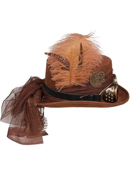 Sombrero de steampunk con velo para mujer - Boland | Funidelia