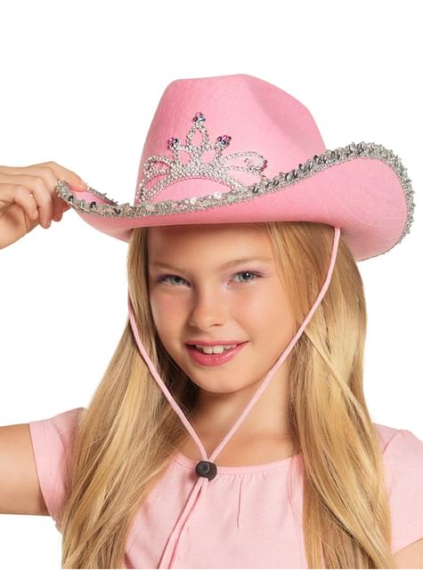 Sombrero de vaquera rosa para niña - Boland | Funidelia