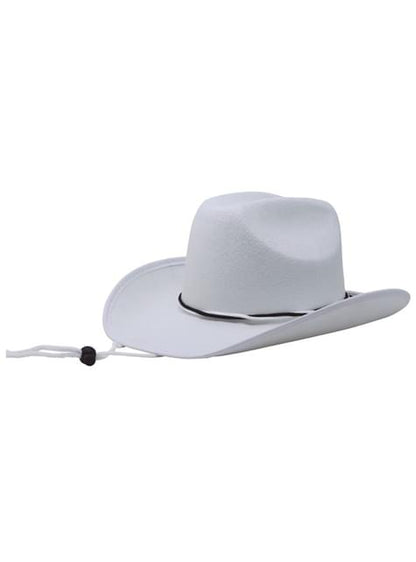 Sombrero de vaquero blanco ala ancha - Guirca | Funidelia