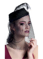 Sombrero de viuda tenebrosa para mujer