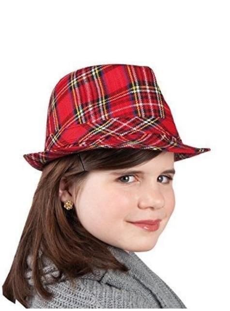 Sombrero escocés de cuadros infantil - Boland | Funidelia