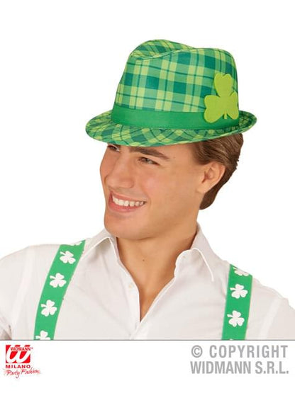Sombrero irlandés de cuadros para adulto