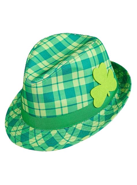 Sombrero irlandés de cuadros para adulto