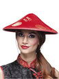 Sombrero kasa chino rojo para adulto