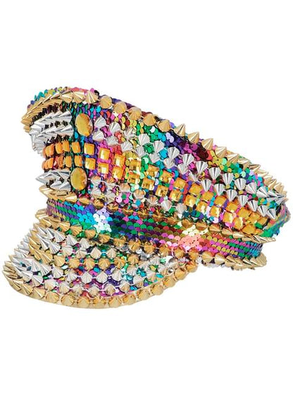 Sombrero multicolor con lentejuelas - Boland | Funidelia