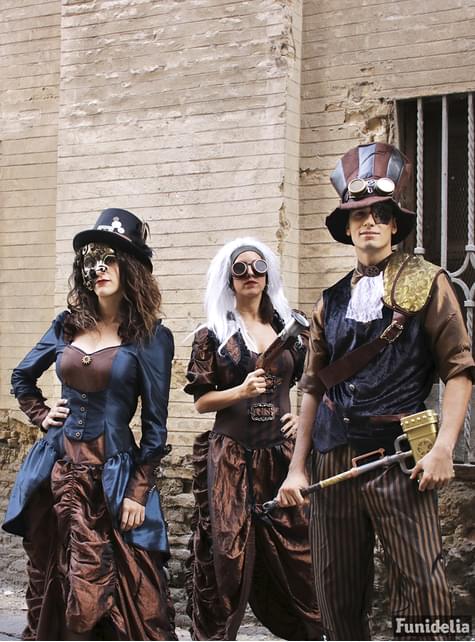 Sombrero Steampunk con gafas para adulto - Widmann | Funidelia