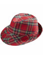 Sombrero tartán rojo