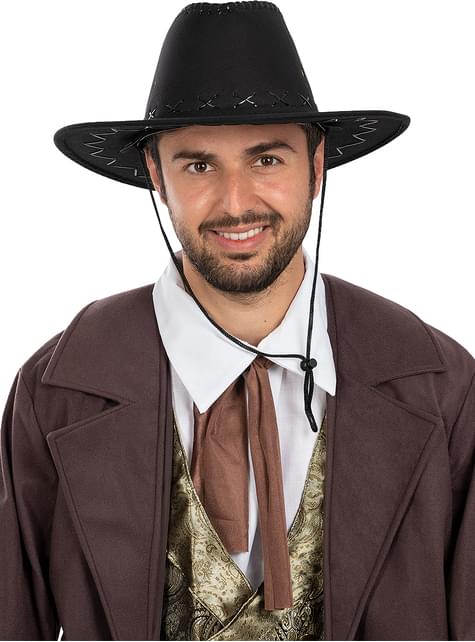 Sombrero vaquero negro adulto - Funiglobal | Funidelia