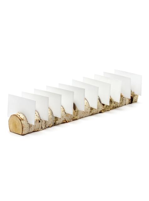 Tarjeteros de lugar para 10 personas - Rustic Wedding - Partydeco | Funidelia