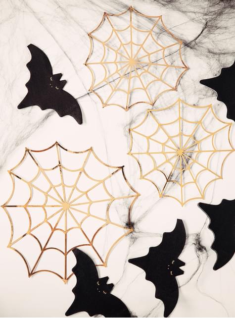 Telaraña de papel dorada - Partydeco | Funidelia