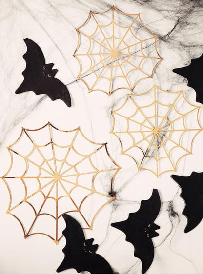 Telaraña de papel dorada - Partydeco | Funidelia