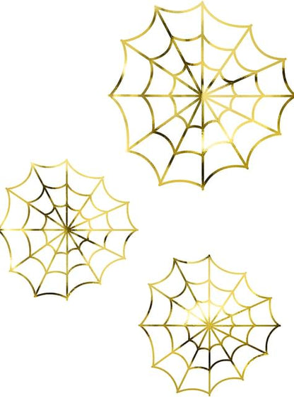 Telaraña de papel dorada - Partydeco | Funidelia