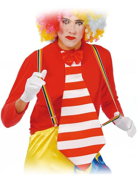 Tirantes multicolor de payaso
