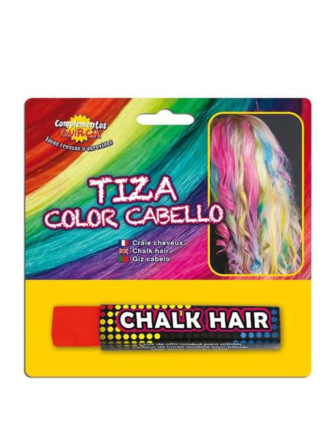 Tiza para colorear el pelo Roja
