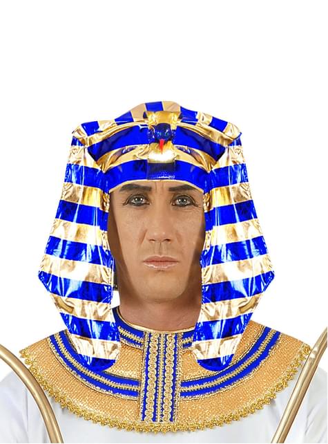 Tocado de faraón de Egipto para hombre
