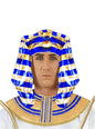Tocado de faraón de Egipto para hombre