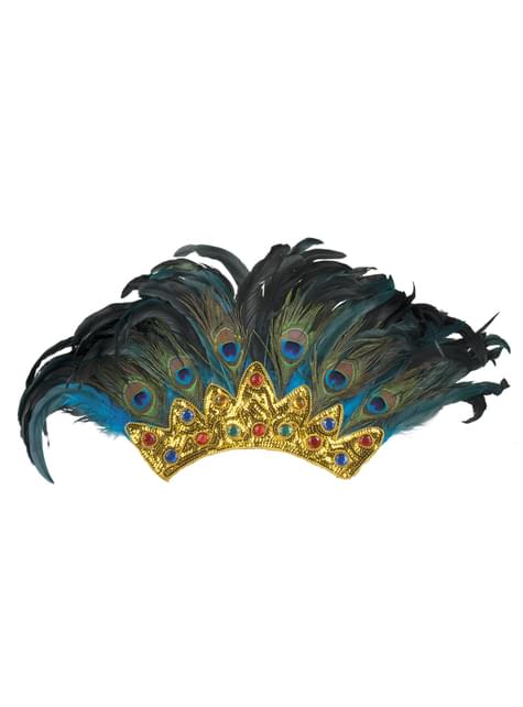Tocado de pavo real de carnaval para adulto - Boland | Funidelia
