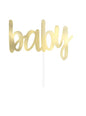 Topper para tarta “Baby“ dorado - Unique | Funidelia