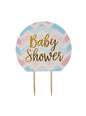 Topper para tarta Baby Shower - Pattern Works Blue - Neviti | Funidelia