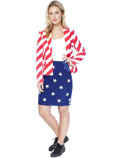 Traje de la Bandera de USA para mujer - Opposuits - Opposuits | Funidelia