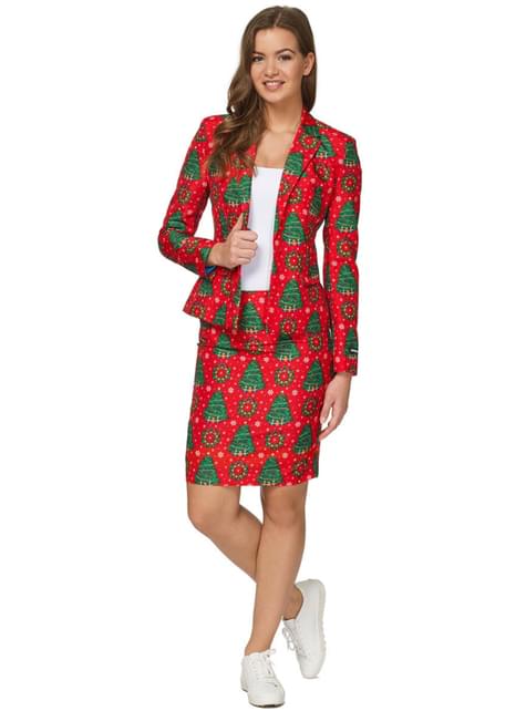 Traje Rojo de Árboles de Navidad para mujer - Suitmeister - Opposuits | Funidelia