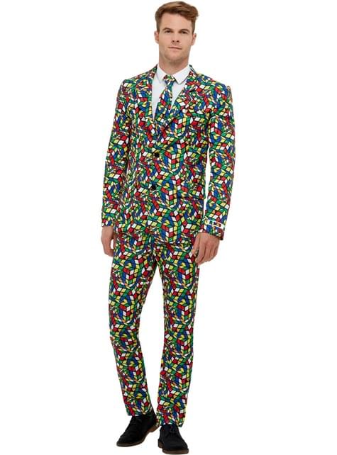 Traje con diseño de Cubo Rubik