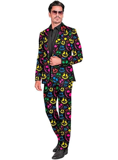 Traje de calabaza neón para hombre - Widmann | Funidelia