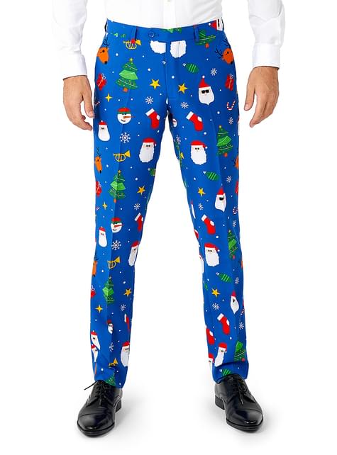 Traje de Navidad “Festivity Blue“ - Opposuits - Opposuits | Funidelia