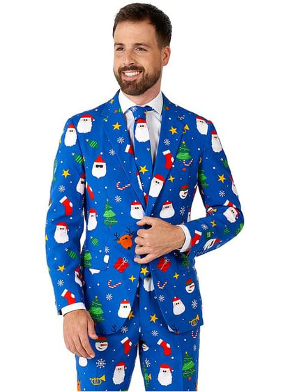 Traje de Navidad “Festivity Blue“ - Opposuits - Opposuits | Funidelia
