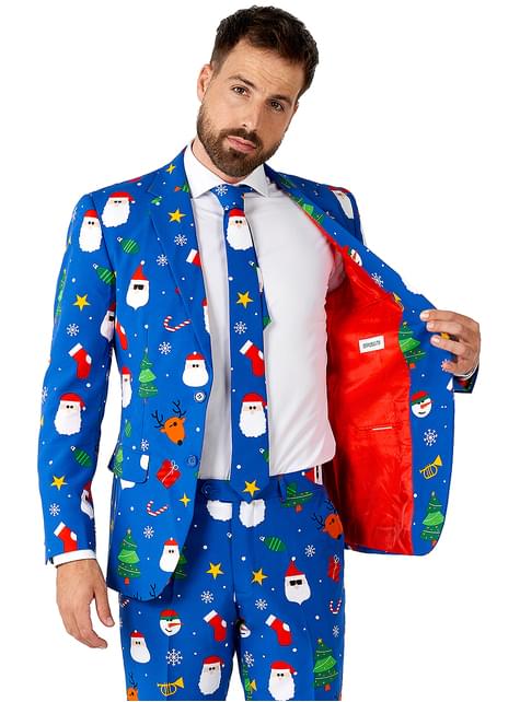 Traje de Navidad “Festivity Blue“ - Opposuits - Opposuits | Funidelia