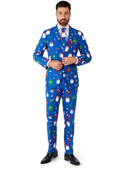 Traje de Navidad “Festivity Blue“ - Opposuits - Opposuits | Funidelia