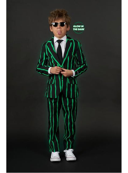 Traje de rayas brilla en la oscuridad para niños - Suitmeister - Opposuits | Funidelia