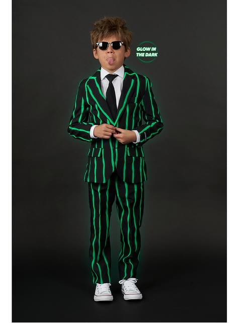 Traje de rayas brilla en la oscuridad para niños - Suitmeister - Opposuits | Funidelia