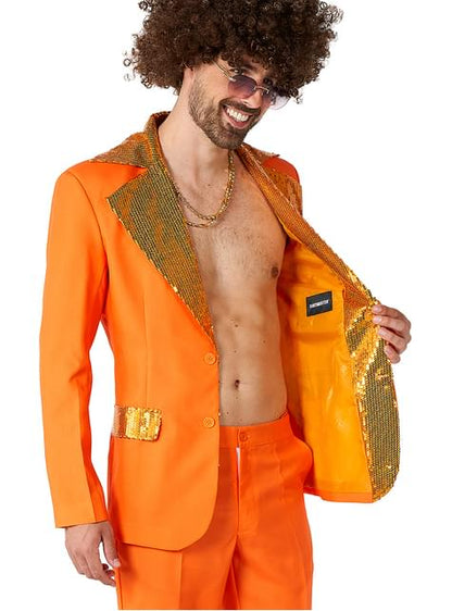 Traje Disco Naranja - Suitmeister - Opposuits | Funidelia