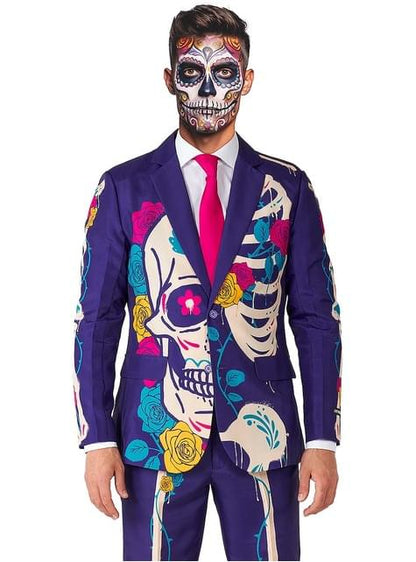 Traje Esqueleto Catrina “ Sugar Skull Purple“ - Suitmeister - Opposuits | Funidelia