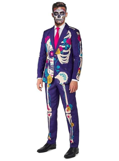 Traje Esqueleto Catrina “ Sugar Skull Purple“ - Suitmeister - Opposuits | Funidelia